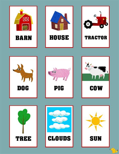 Flashcards For Toddlers .